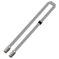 Gemini Plain Lanyard with Double Alligator and Breakaway