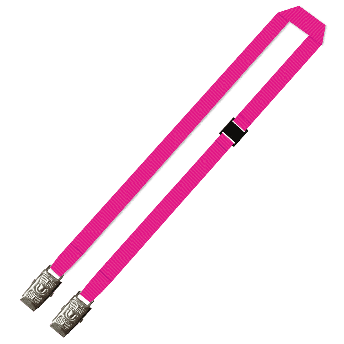 Gemini Plain Lanyard with Double Alligator and Breakaway
