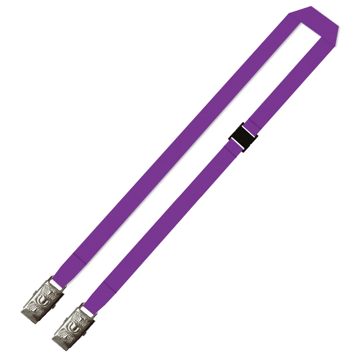 Gemini Plain Lanyard with Double Alligator and Breakaway