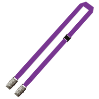 Gemini Plain Lanyard with Double Alligator and Breakaway