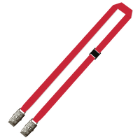Gemini Plain Lanyard with Double Alligator and Breakaway