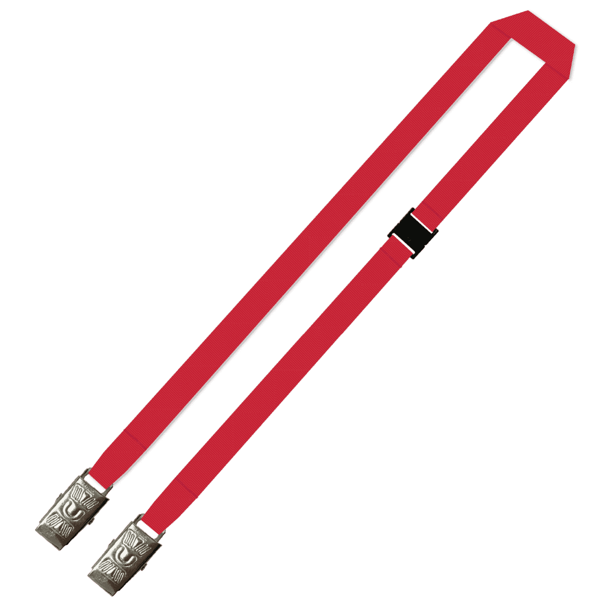 Gemini Plain Lanyard with Double Alligator and Breakaway