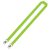 Gemini Plain Lanyard with Double Carabiner - 15mm Polyester