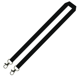 Gemini Plain Lanyard with Double Carabiner - 20mm Polyester
