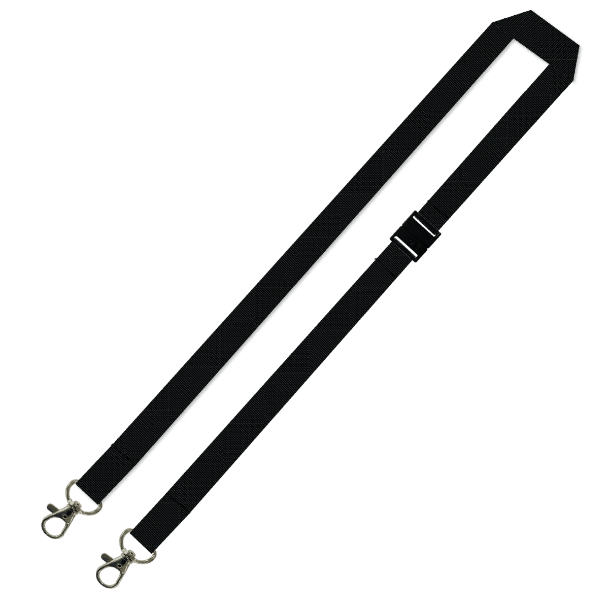 Gemini Plain Lanyard with Double Carabiner and Breakaway