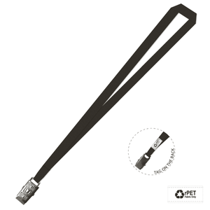 Gemini Plain Lanyard with Alligator Clip - 15mm rPET