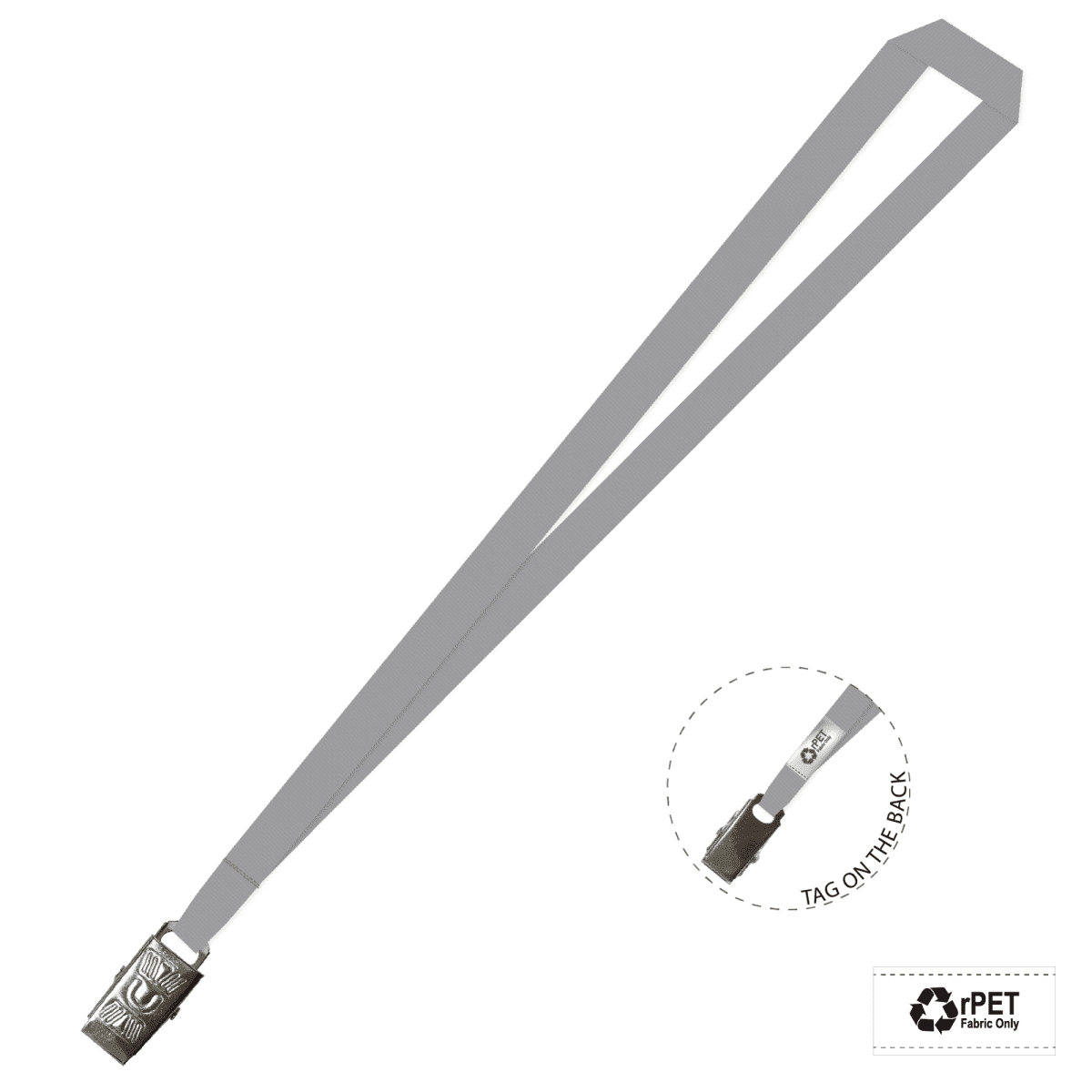 Gemini Plain Lanyard with Alligator Clip