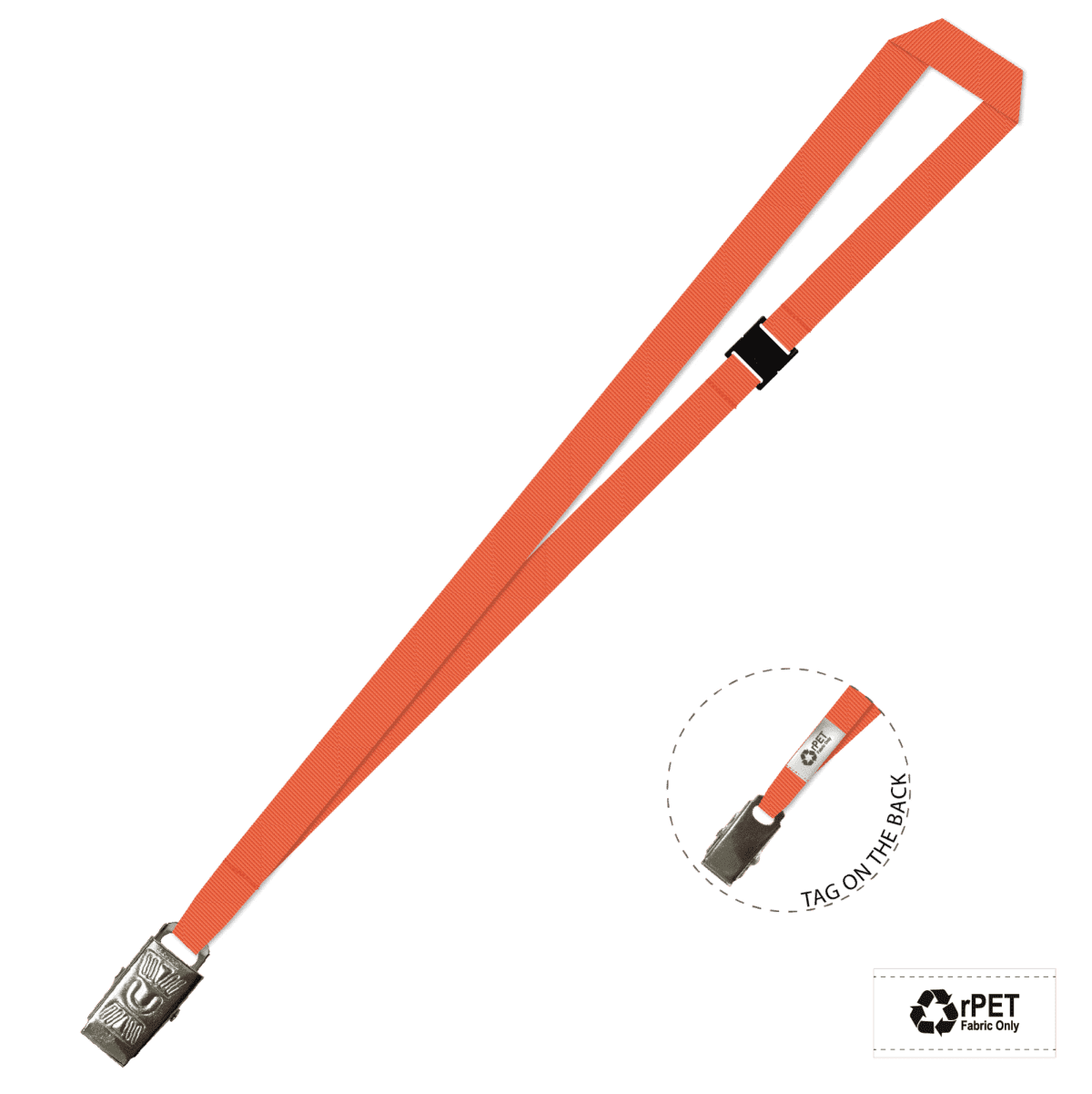 Gemini Plain Lanyard with Alligator Clip and Breakaway