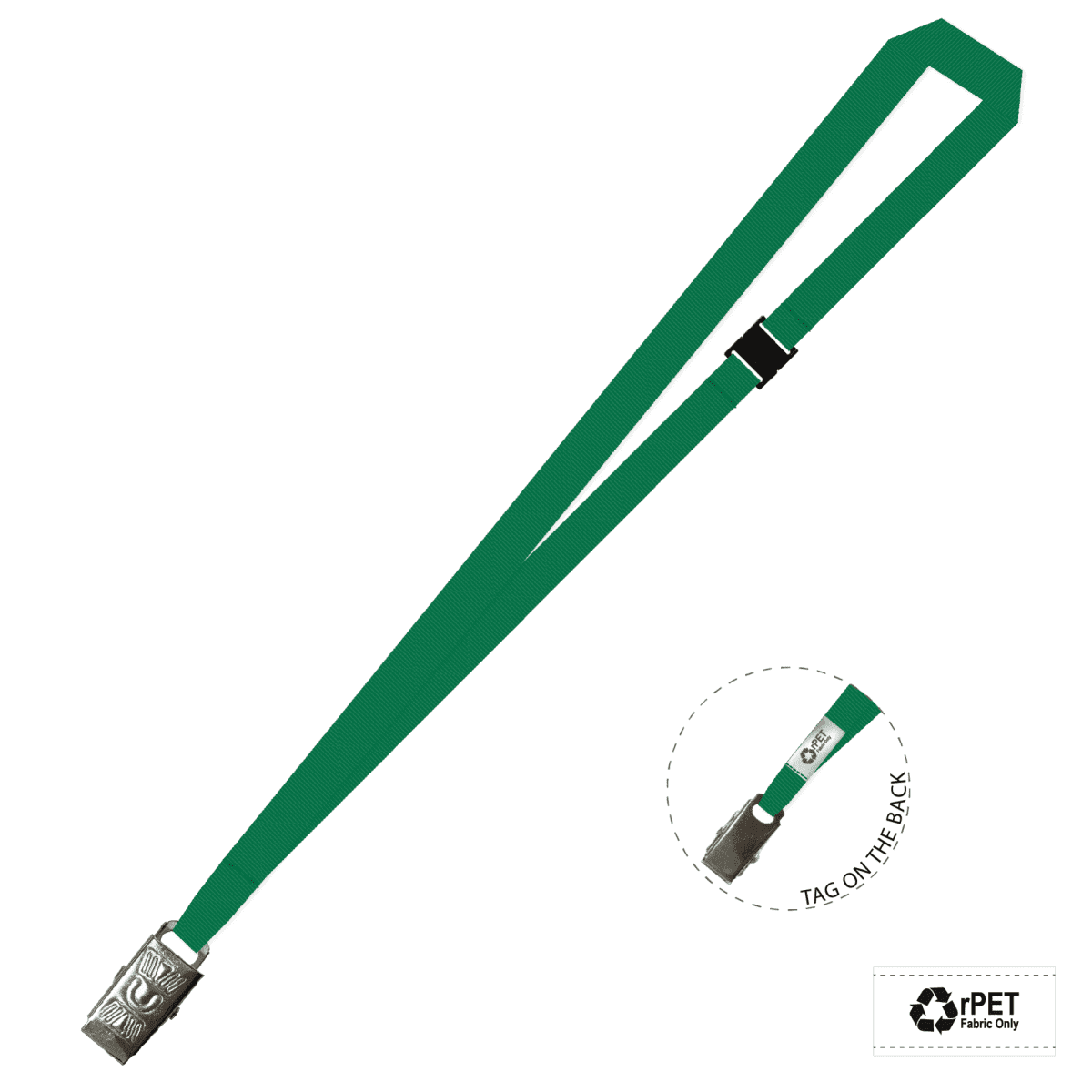 Gemini Plain Lanyard with Alligator Clip and Breakaway