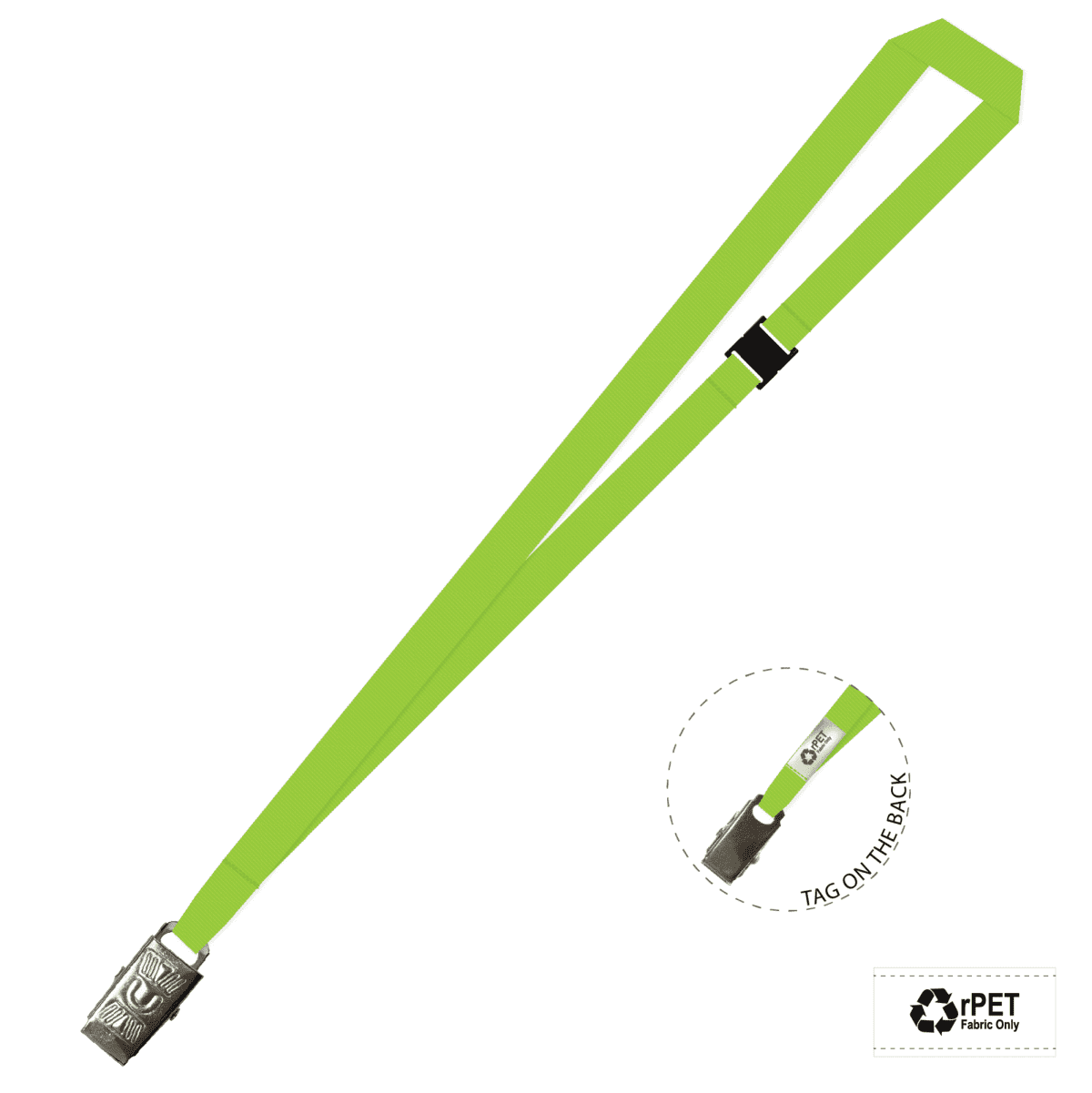 Gemini Plain Lanyard with Alligator Clip and Breakaway