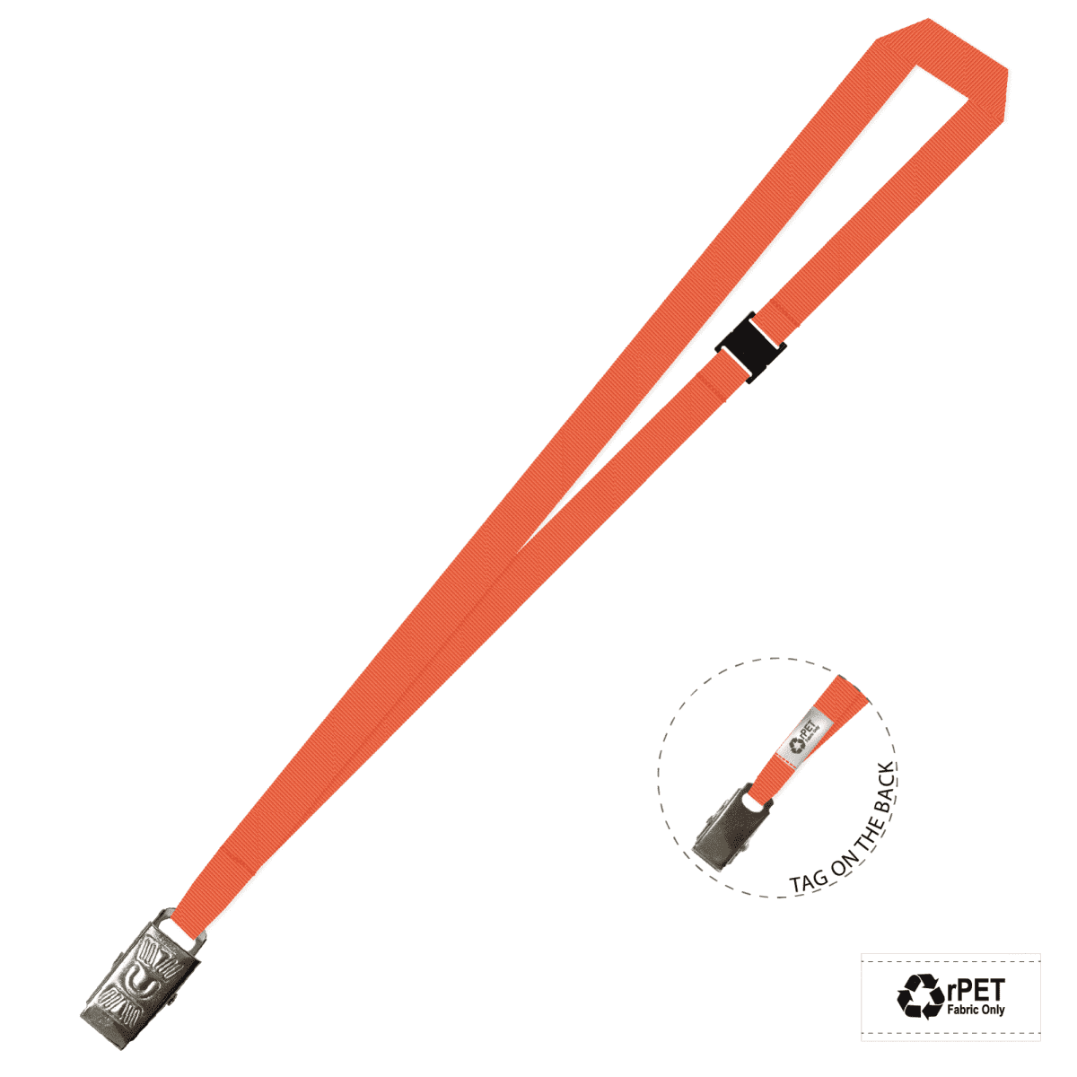Gemini Plain Lanyard with Alligator Clip and Breakaway