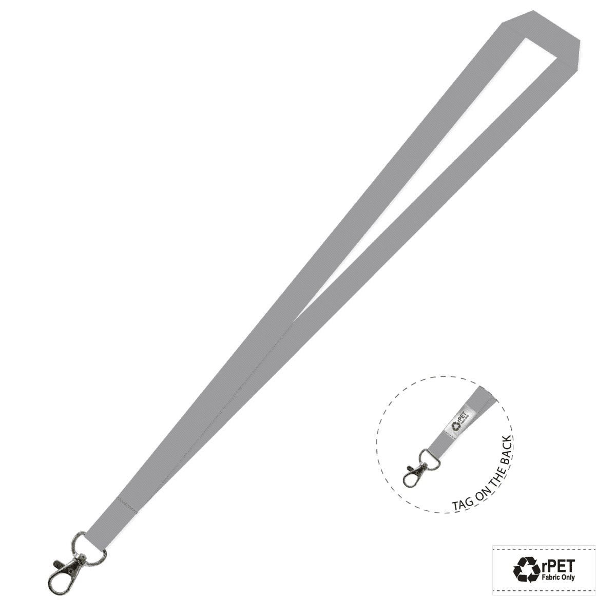 Gemini Plain Lanyard with Carabiner
