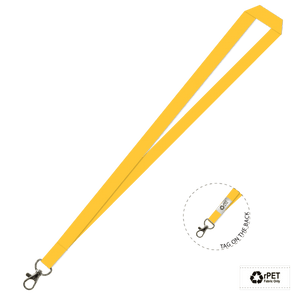 Gemini Plain Lanyard with Carabiner - 15mm rPET