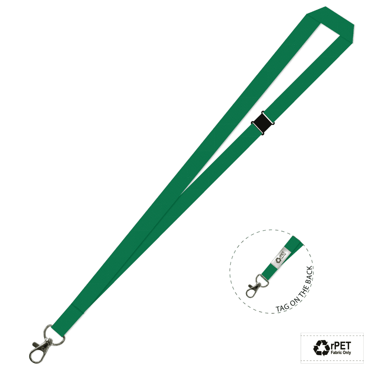 Gemini Plain Lanyard with Carabiner and Breakaway