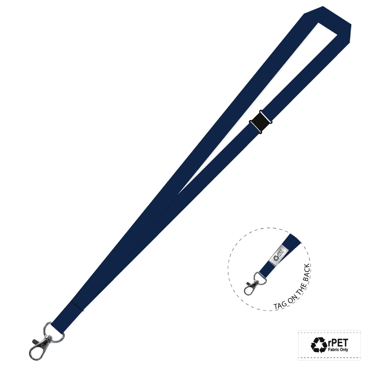 Gemini Plain Lanyard with Carabiner and Breakaway