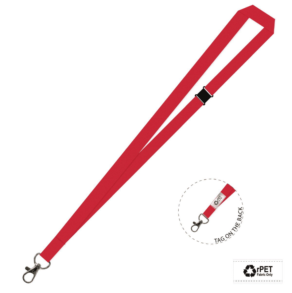 Gemini Plain Lanyard with Carabiner and Breakaway