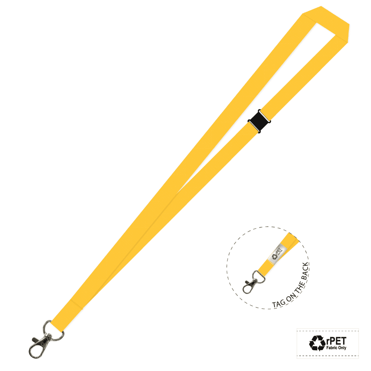 Gemini Plain Lanyard with Carabiner and Breakaway