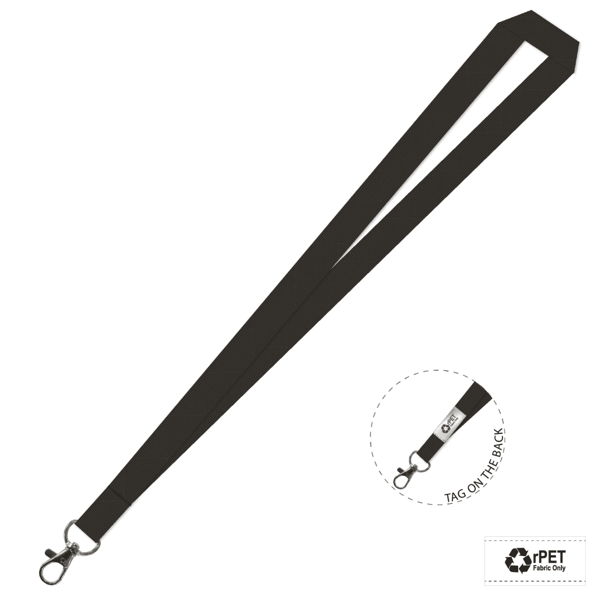 Gemini Plain Lanyard with Carabiner and Breakaway