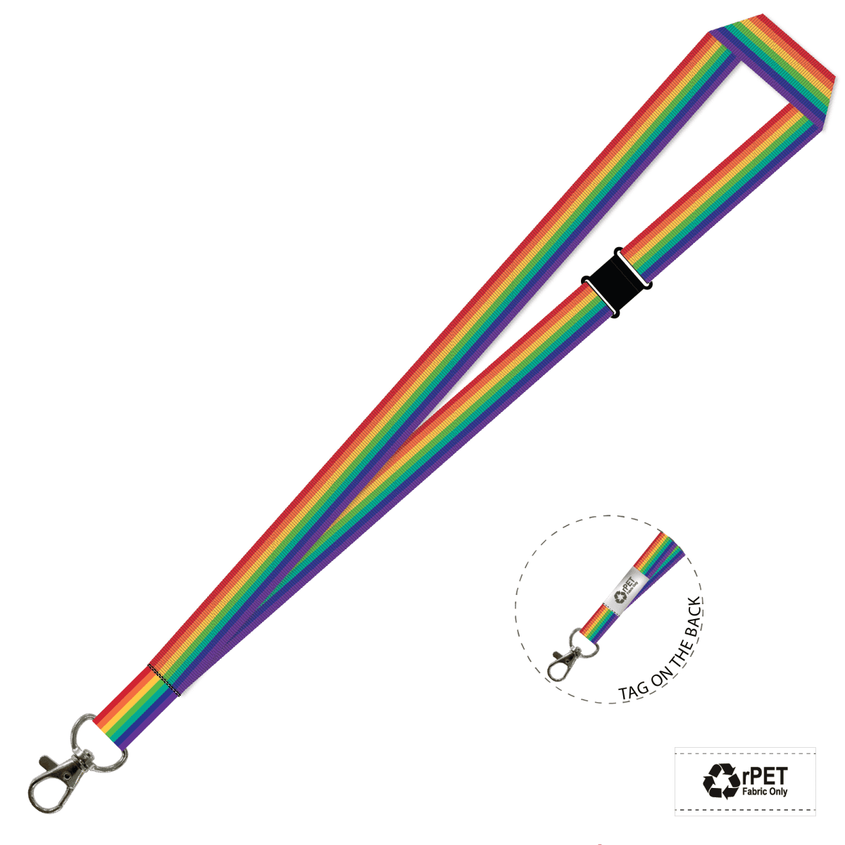 Gemini Plain Lanyard with Carabiner and Breakaway