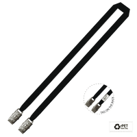 Gemini Plain Lanyard with Double Alligator