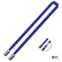 Gemini Plain Lanyard with Double Alligator