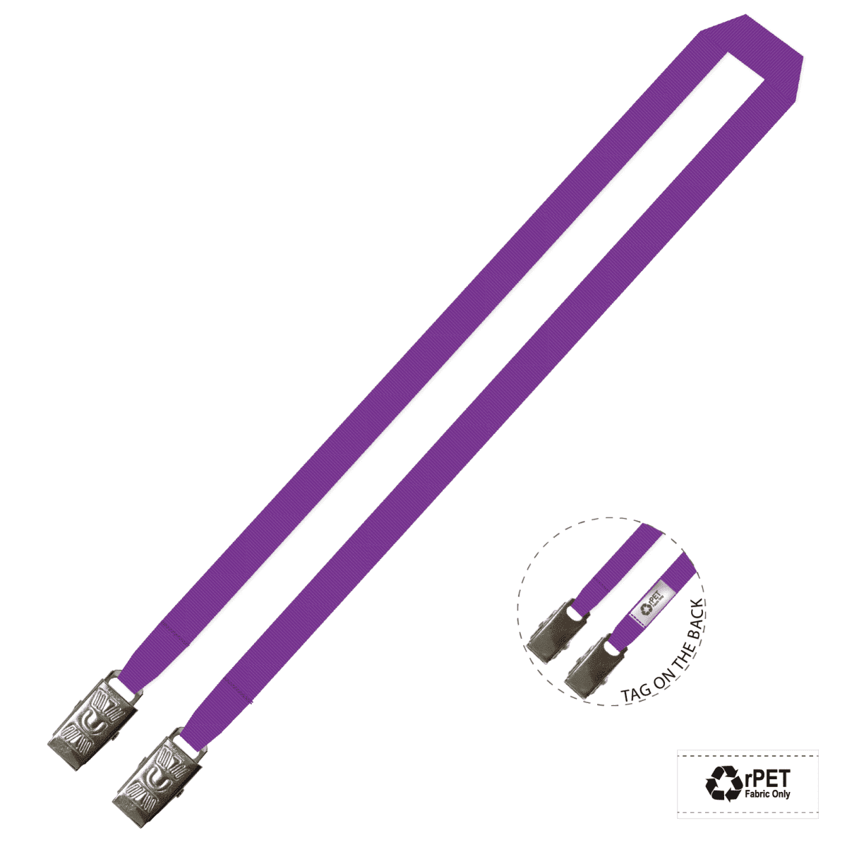 Gemini Plain Lanyard with Double Alligator