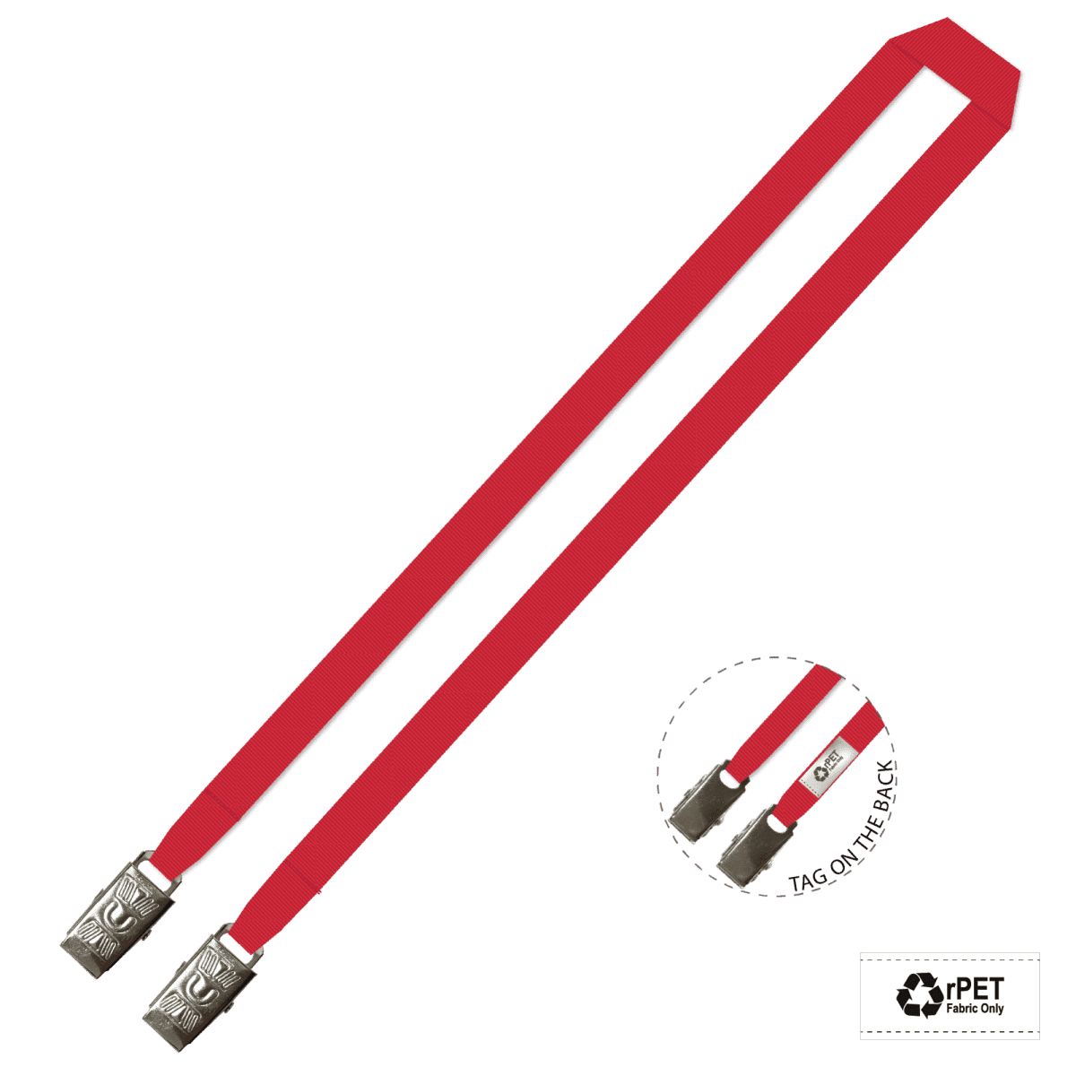 Gemini Plain Lanyard with Double Alligator