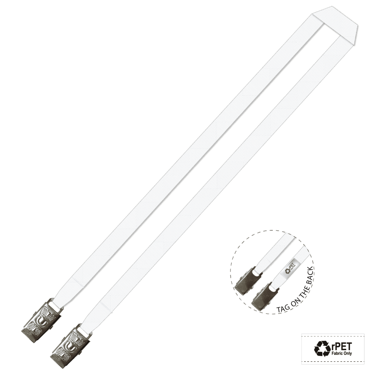 Gemini Plain Lanyard with Double Alligator