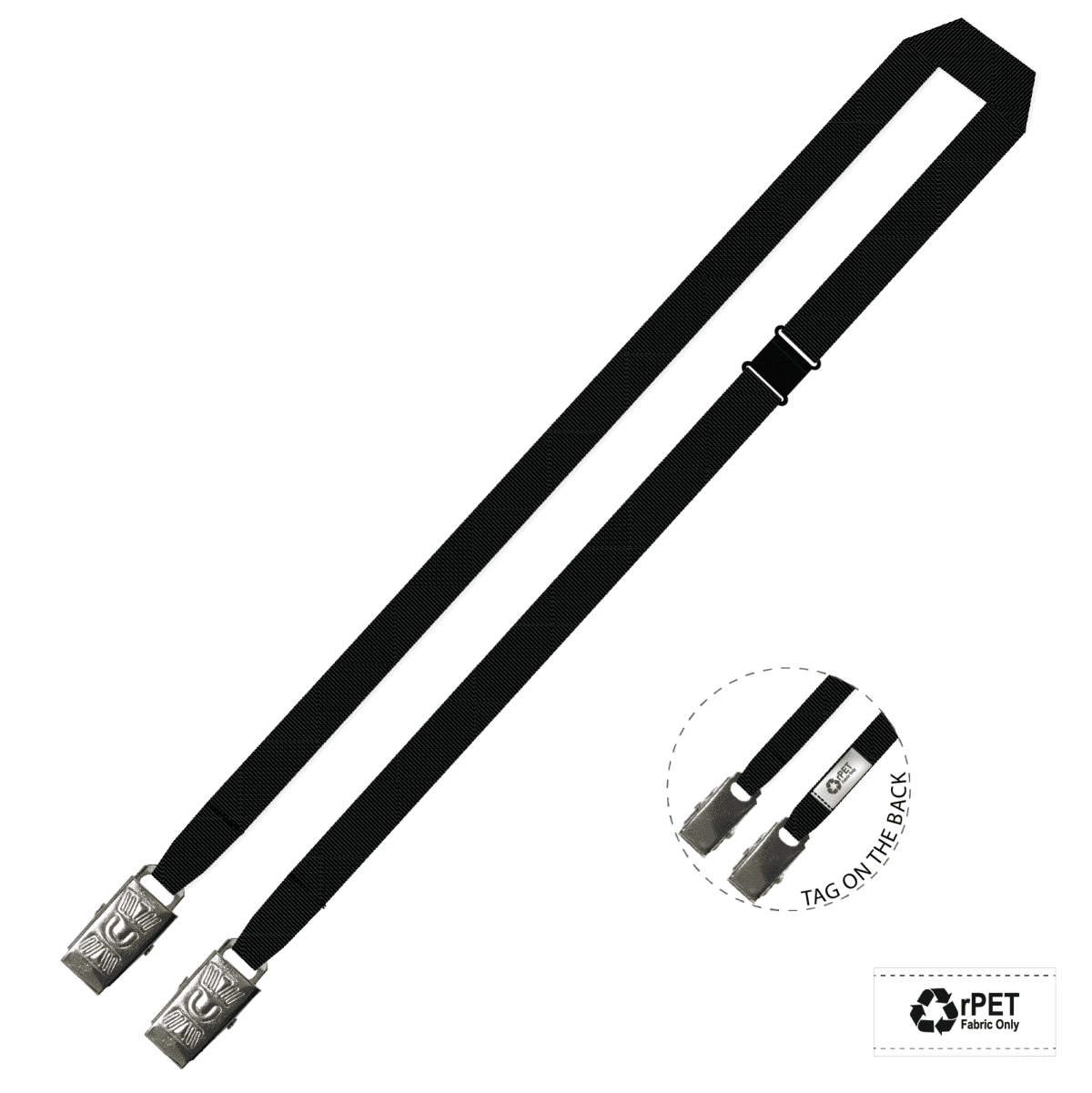 Gemini Plain Lanyard with Double Alligator and Breakaway