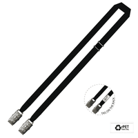 Gemini Plain Lanyard with Double Alligator and Breakaway