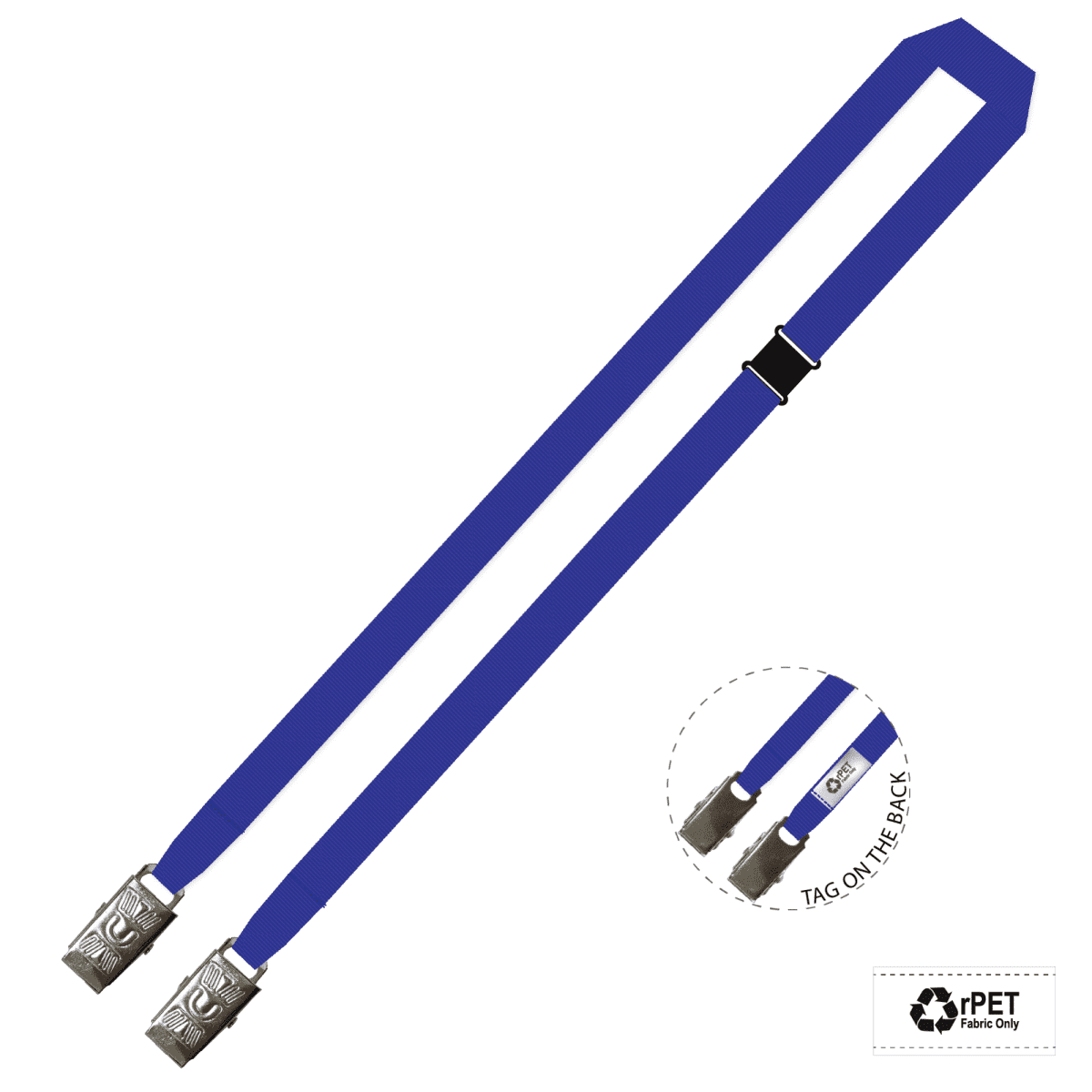 Gemini Plain Lanyard with Double Alligator and Breakaway