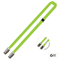 Gemini Plain Lanyard with Double Alligator and Breakaway