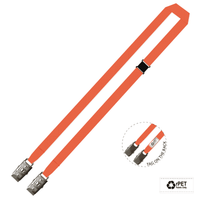 Gemini Plain Lanyard with Double Alligator and Breakaway