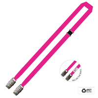 Gemini Plain Lanyard with Double Alligator and Breakaway