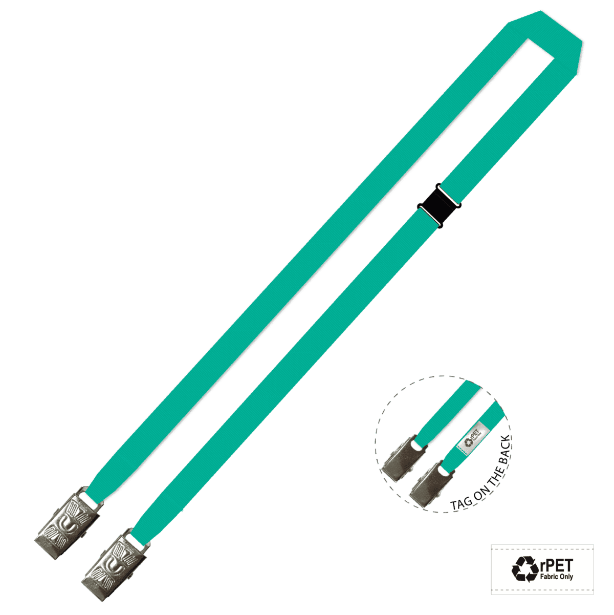 Gemini Plain Lanyard with Double Alligator and Breakaway