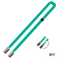 Gemini Plain Lanyard with Double Alligator and Breakaway