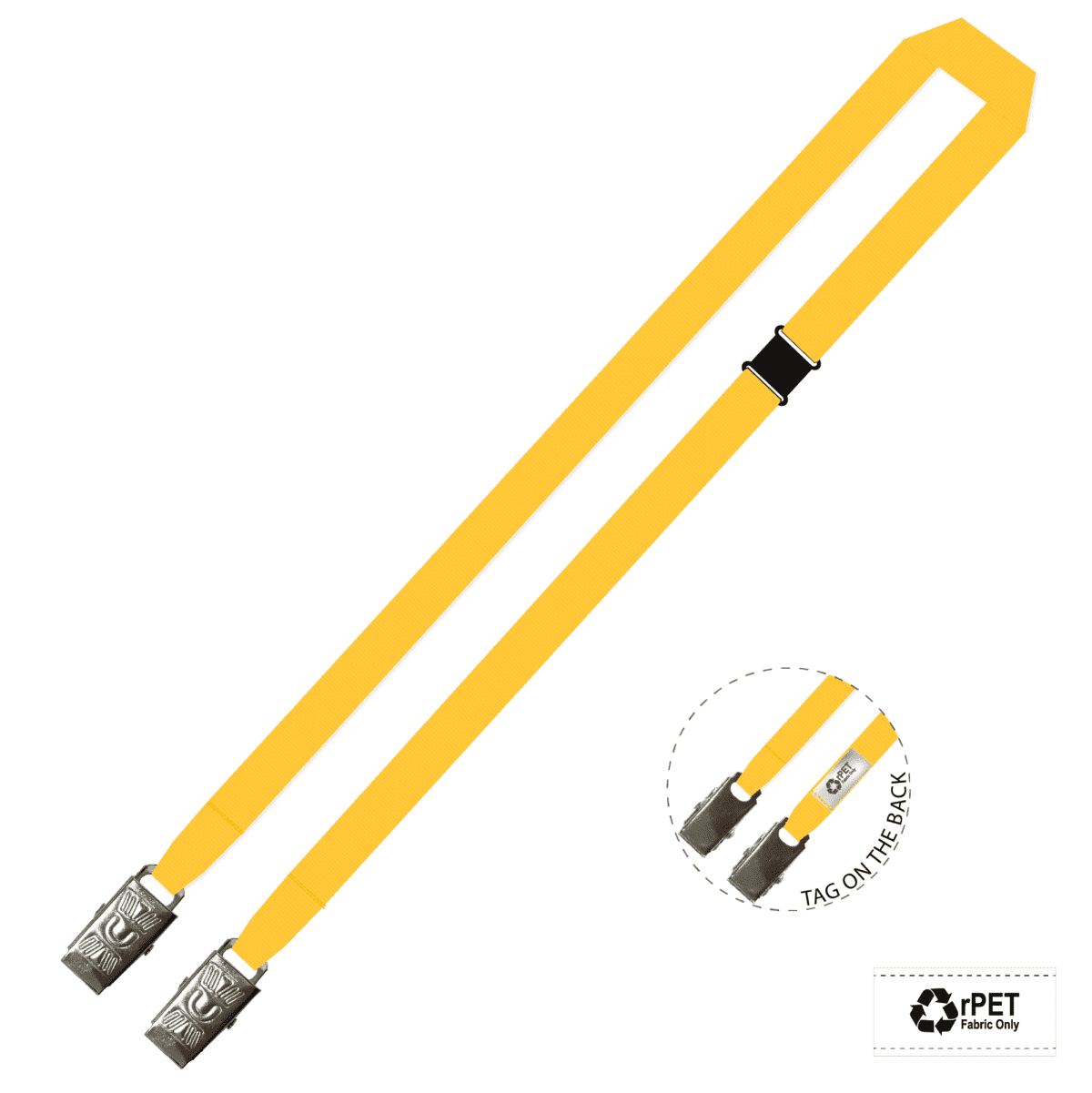 Gemini Plain Lanyard with Double Alligator and Breakaway