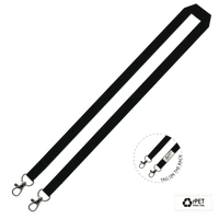Gemini Plain Lanyard with Double Carabiner - 15mm rPET
