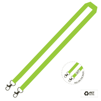 Gemini Plain Lanyard with Double Carabiner - 15mm rPET