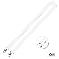 Gemini Plain Lanyard with Double Carabiner - 15mm rPET