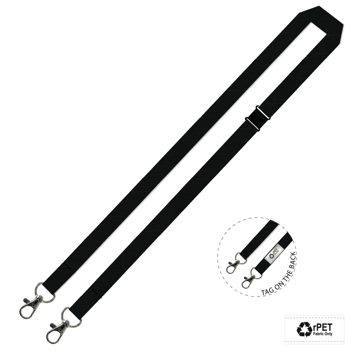 Gemini Plain Lanyard with Double Carabiner and Breakaway