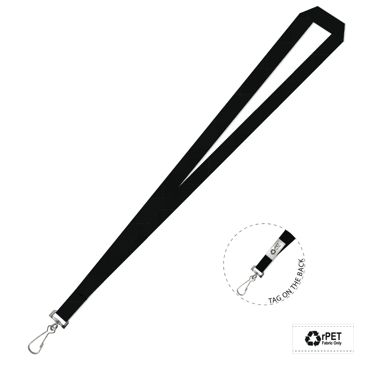 Gemini Plain Lanyard with Swivel Hook