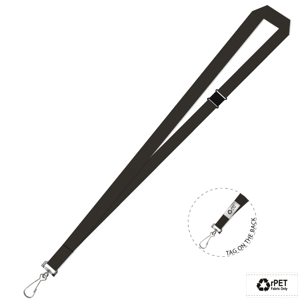 Gemini Plain Lanyard with Swivel Hook and Breakaway