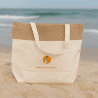 The Brooke Jute and Cotton Cooler Bag