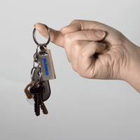 Euro Silver KeyChain