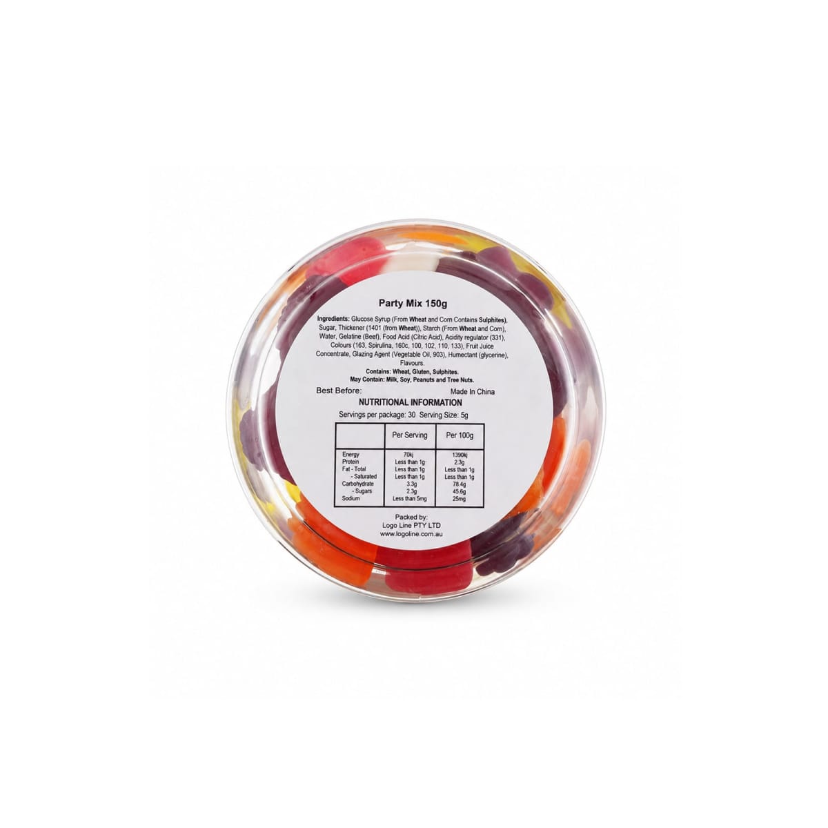 Jelly Party Mix in Clear Can 150g