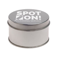 Assorted Colour Mini Jelly Beans in Silver Round Tin
