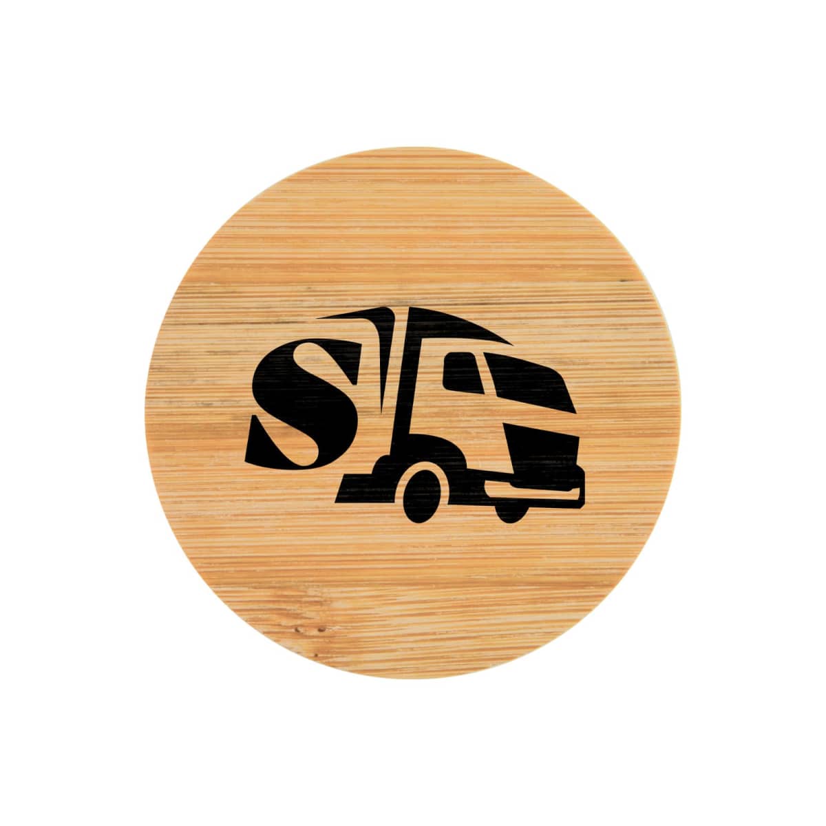 Discus Bamboo Bottle Opener Coaster