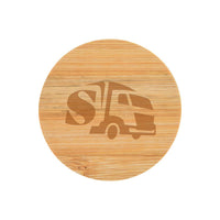 Discus Bamboo Bottle Opener Coaster