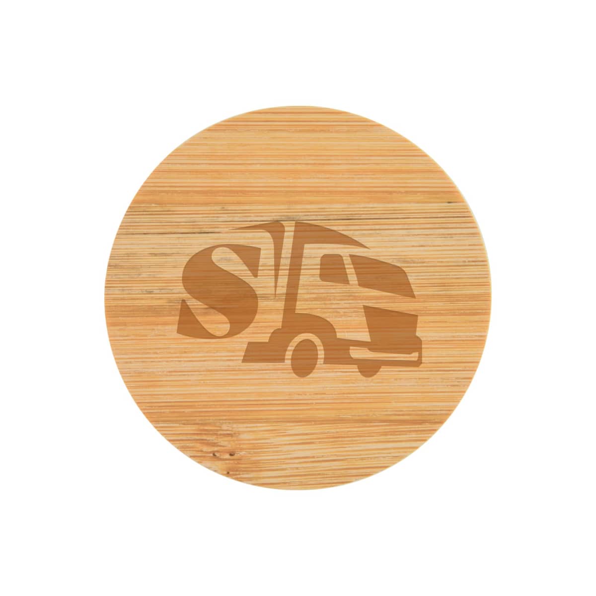Discus Bamboo Bottle Opener Coaster